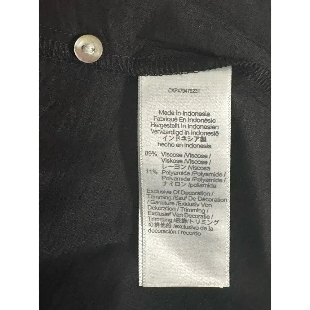 NWT Madewell‎ V-Neck Empire Midi Dress in Black Size S - Picture 11 of 16